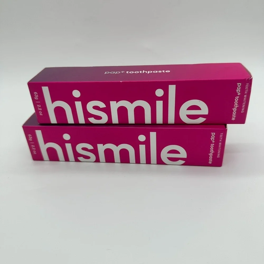 hismile PAP+ Whitening Toothpaste, 2.2 oz  2 Tubes NEW IN BOX